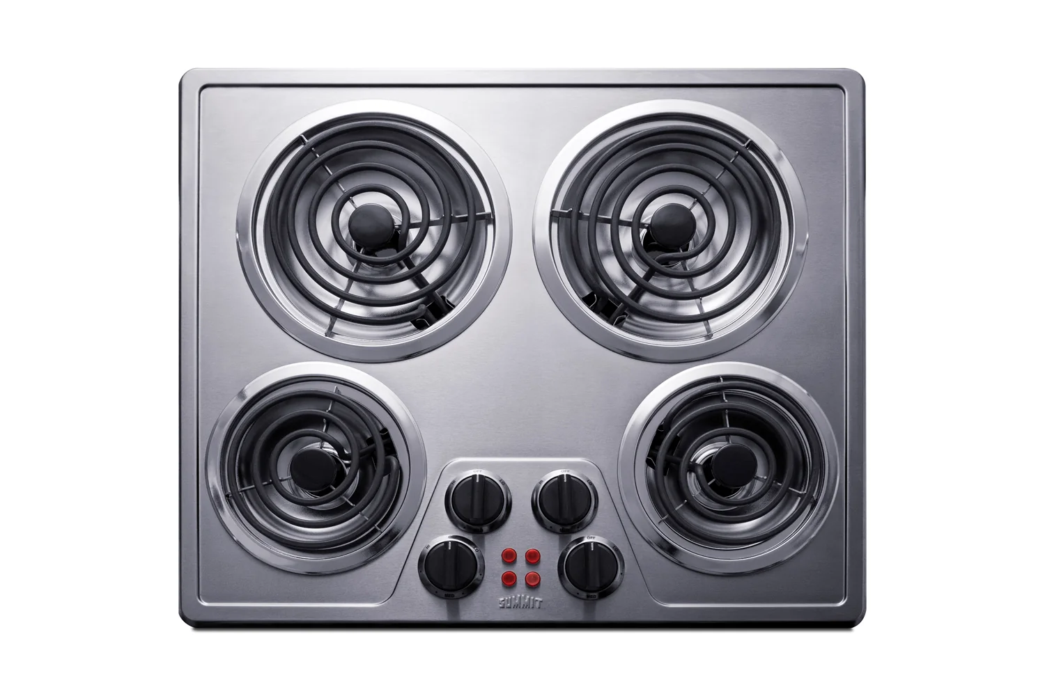Casual 24 Wide 240V 4-Burner Coil Cooktop Convenient