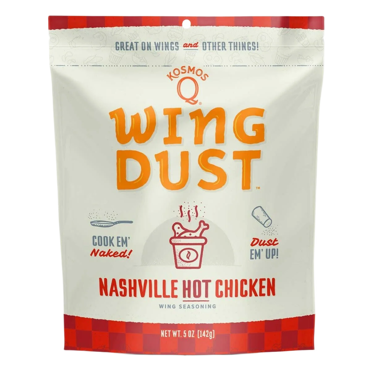 Effective Kosmos Q Nashville Hot Wing Seasoning 5 oz. Natural