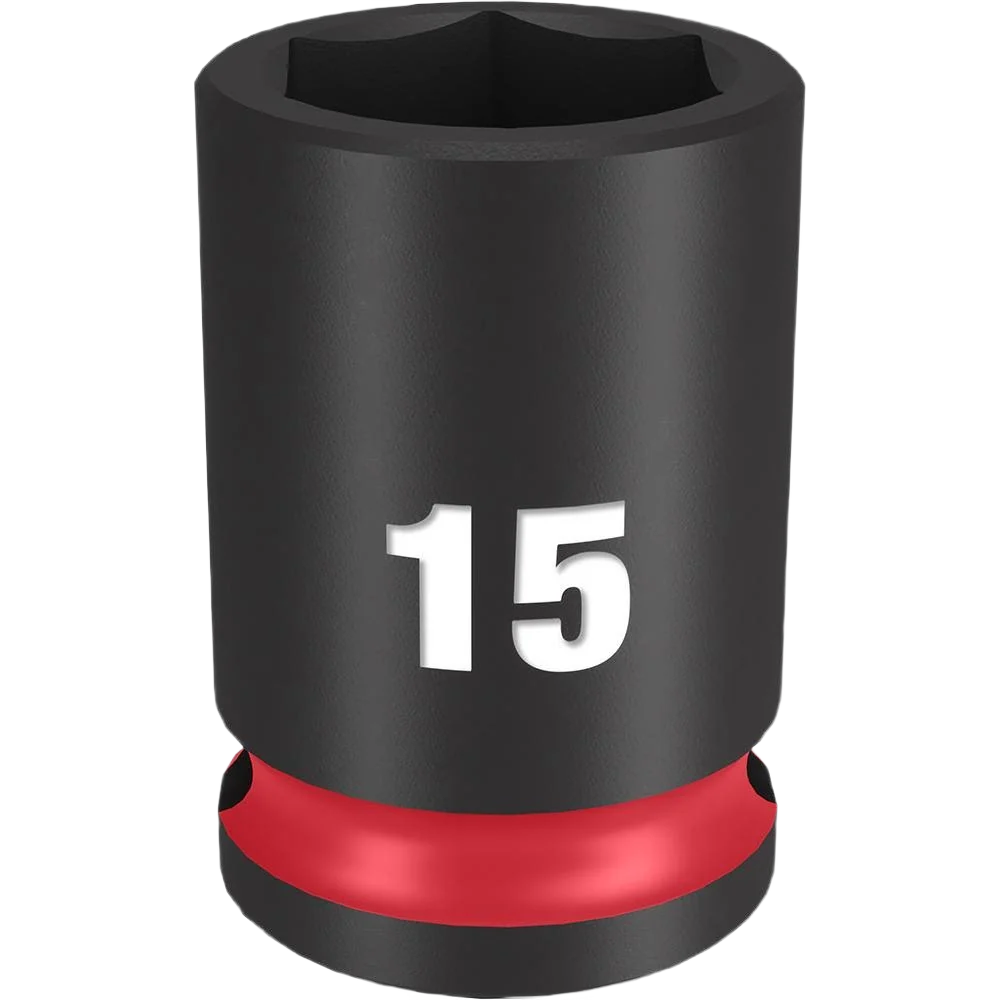 Professional Milwaukee SHOCKWAVE™ Impact Duty™ 3 8 Drive 15-mm 6 Point Socket Sophisticated