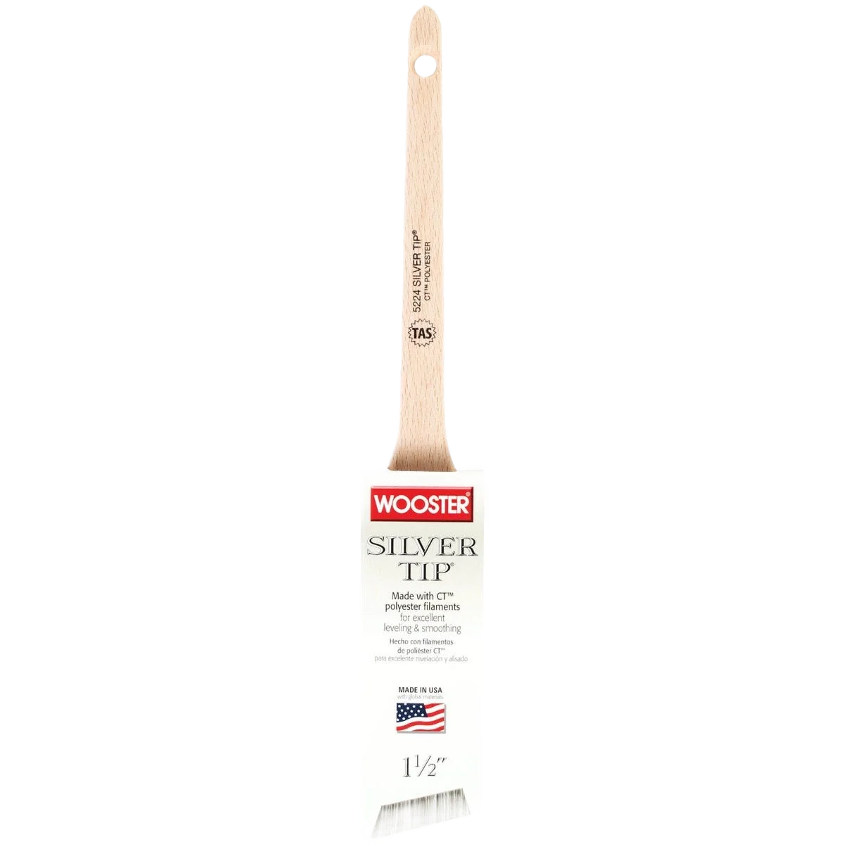 Reliable Wooster Silver Tip Thin Angle Sash Paint Brush 1-1 2 in. Crafted