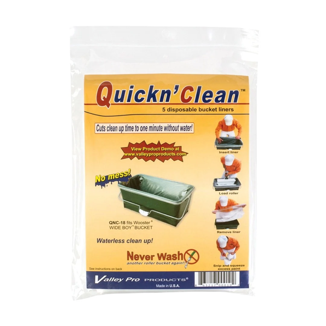 High-End Quickn' Clean Disposable Bucket Liners 5PK Original Design