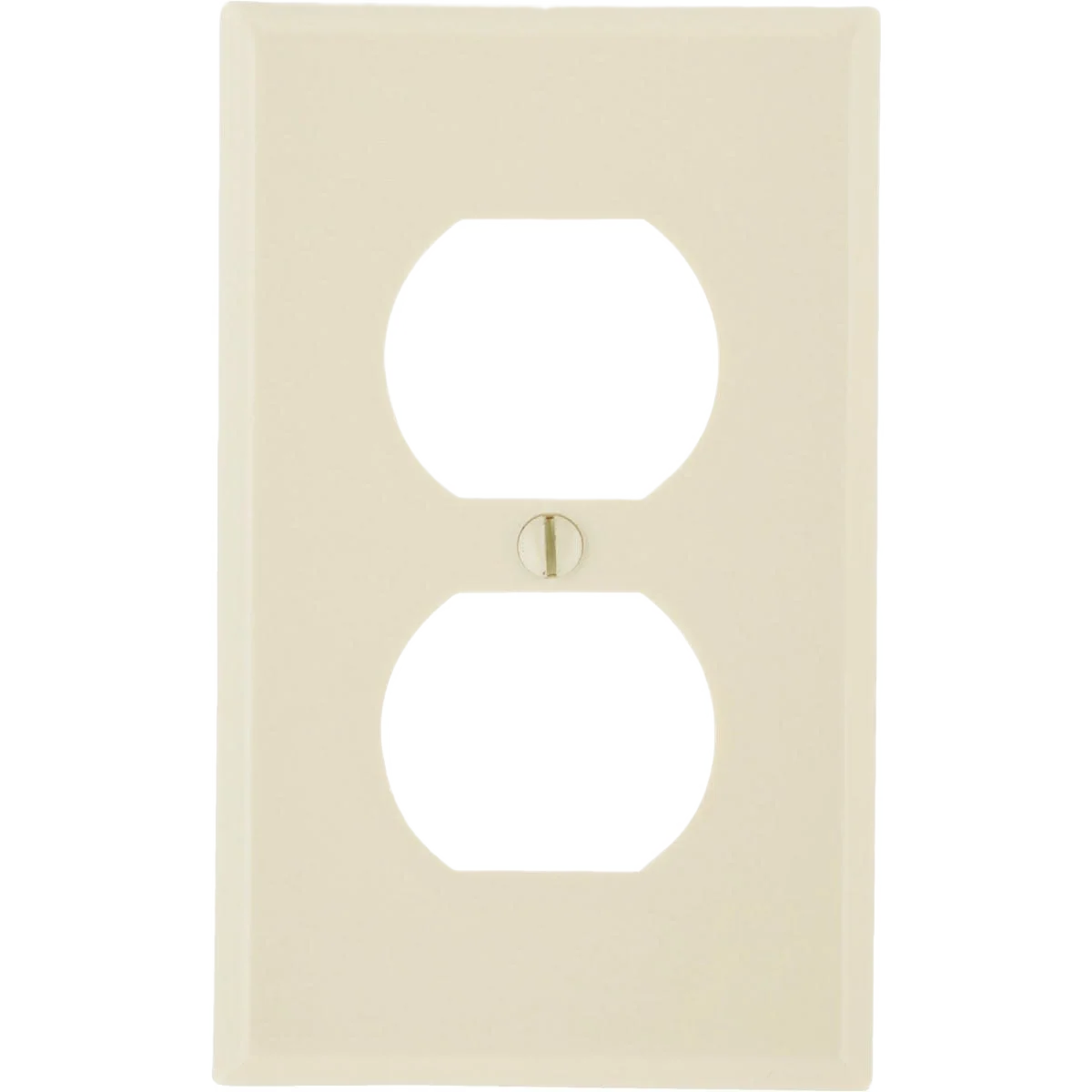 Exceptional Leviton 1-Gang Smooth Plastic Ivory Outlet Wall Plate Relaxed