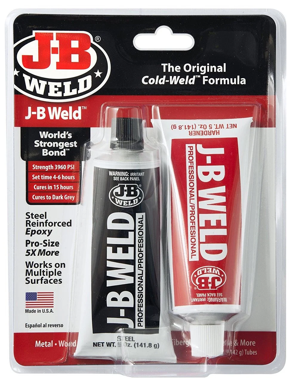 Reusable J-B Weld Cold Weld Epoxy 5 oz 2-Pack Breathable