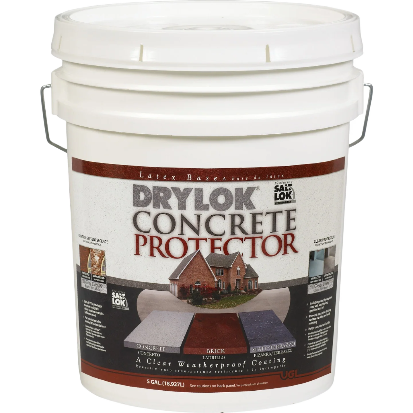 Natural Drylok Clear Concrete Sealer Protector 5 Gallon Traditional