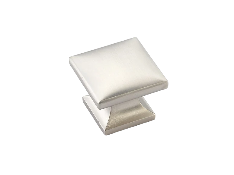 World-Class Schaub Satin Nickel Northport Square Knob Elite