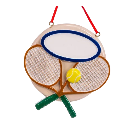Official Kurt S. Adler Personalized Tennis Racket Ornament Recyclable