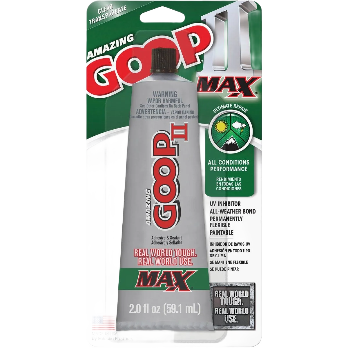 Prestigious Goop Ii Max All Weather Multi-Purpose Adhesive 2 Oz Reliable
