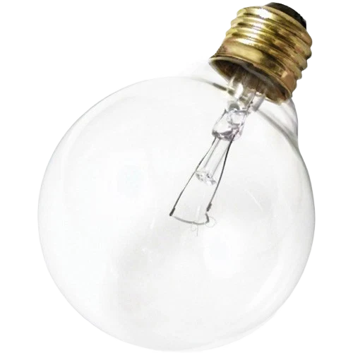 Premium Material Satco 25 Watt G25 Incandescent Clear Round Light Bulb World-Class