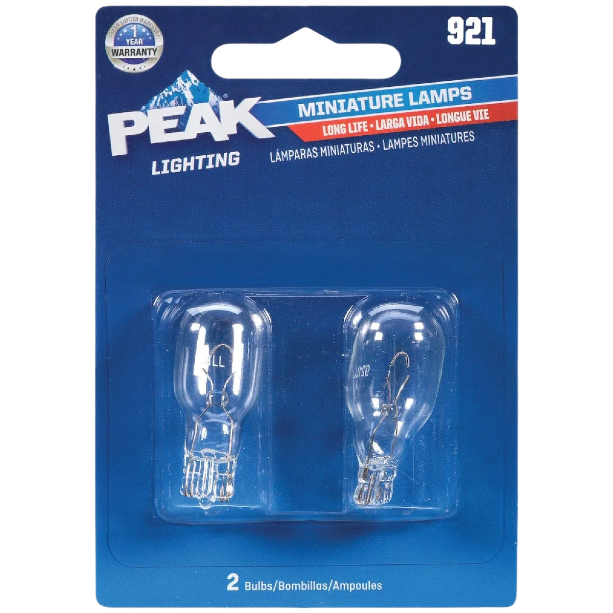Next-Generation PEAK 921 12.8V Mini Automotive Light Bulb 2-Pack Healthy