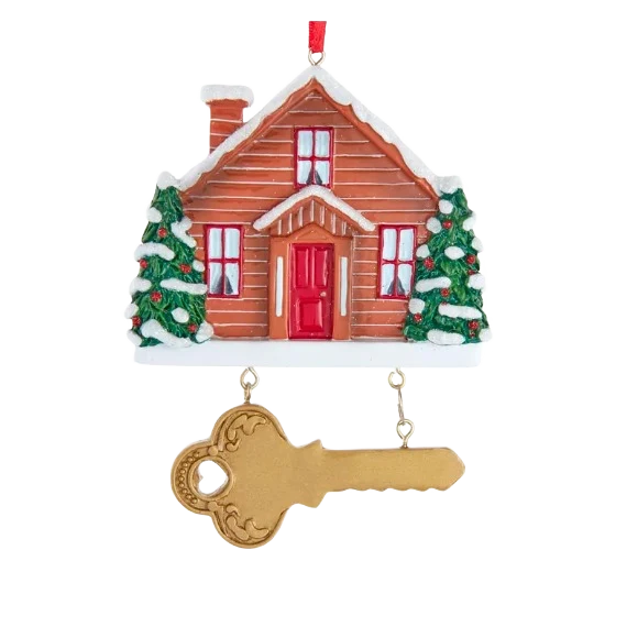 Contemporary Kurt S. Adler Personalized Home with Key Ornament Versatile