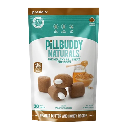 Proven Presidio PillBuddy Peanut Butter and Honey Treats for Dogs 30-Count Premium Material
