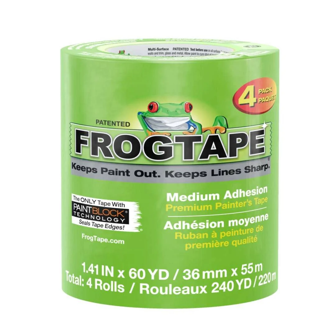 Smart FrogTape Multi-Surface Painters Tape 1.41 in. x 60 yd. 4-Pack Official