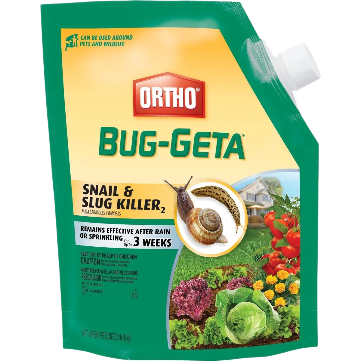 Responsible Ortho Bug-Geta Slug Snail Killer Pellets 2 lb. Authentic