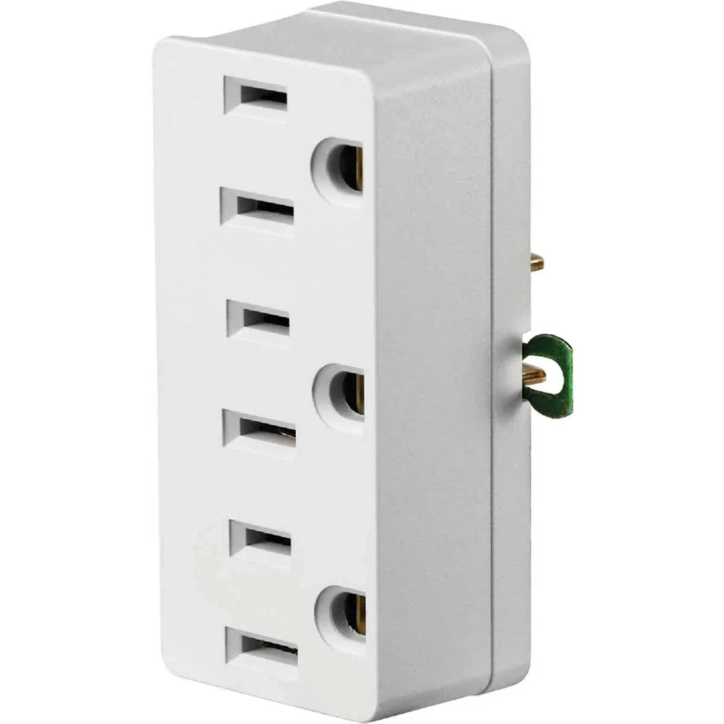Eco-Friendly Leviton 15A 3-Outlet White Tap Natural