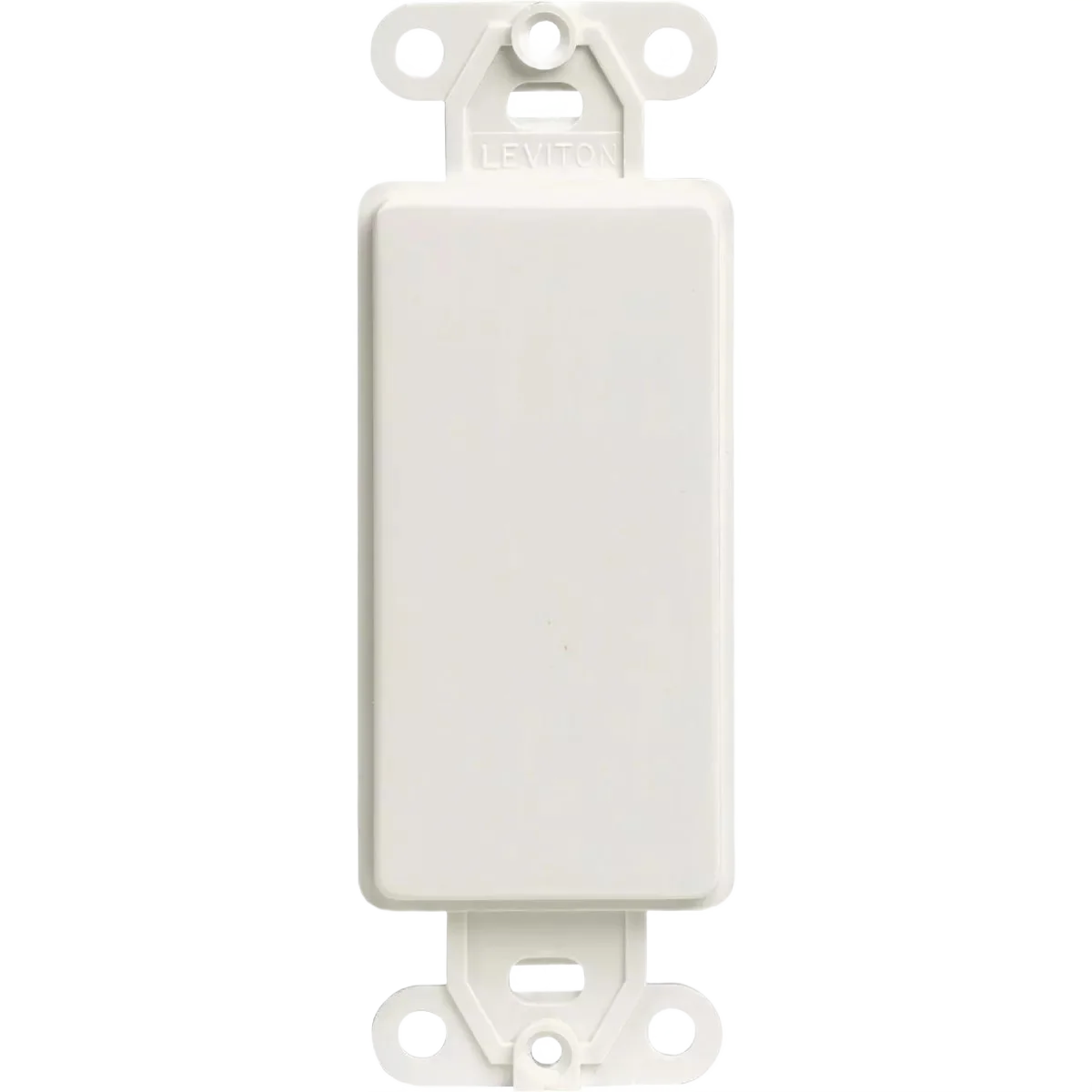 Innovative Leviton Decora QuickPort White Blank Wall Plate Insert First-Class