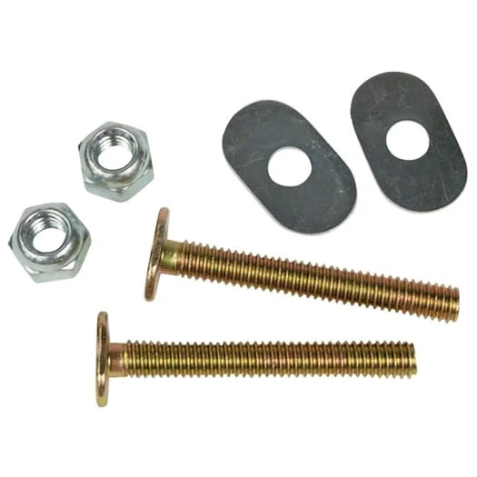 Green Do it 1 4 X 2-1 2 Brass Plated Steel Toilet Bolts 2 Count Safe