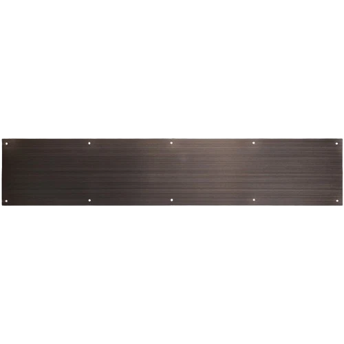 Original Hillman 8 x 34 in. Aluminum Kick Plate - Pewter Finish Environmentally Friendly