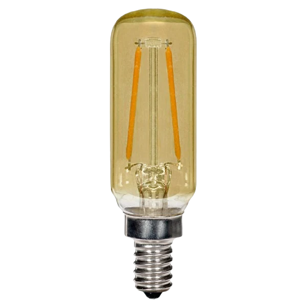 Sustainable Satco 2.5 Watt T6 LED Amber Candelabra Base Light Bulb Sophisticated