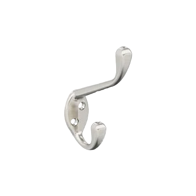 High-Quality Amerock Noble Two Prong Satin Nickel Decorative Wall Hook Original