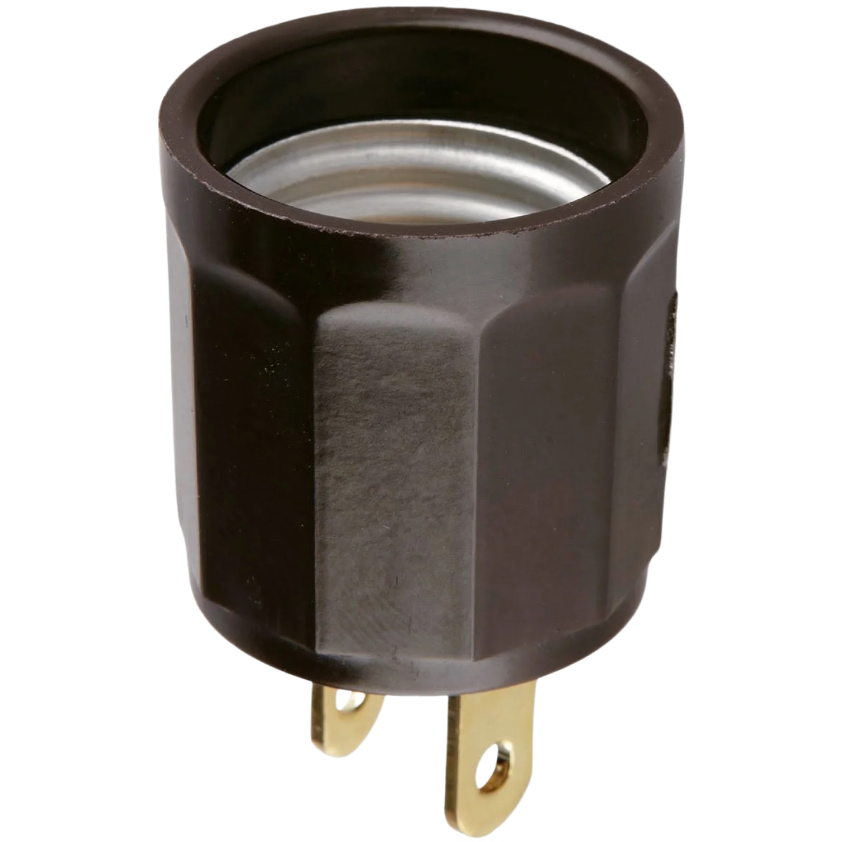 Modern Leviton 600W 125V Brown Outlet To Light Socket Adapter Versatile