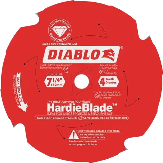 Artisan Diablo 7-1 4-In. 4-Tooth HardieBlade Fiber Cement Saw Blade Selected