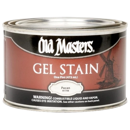 Pure Old Masters Pecan Oil Base Gel Stain 1 Pint Clean