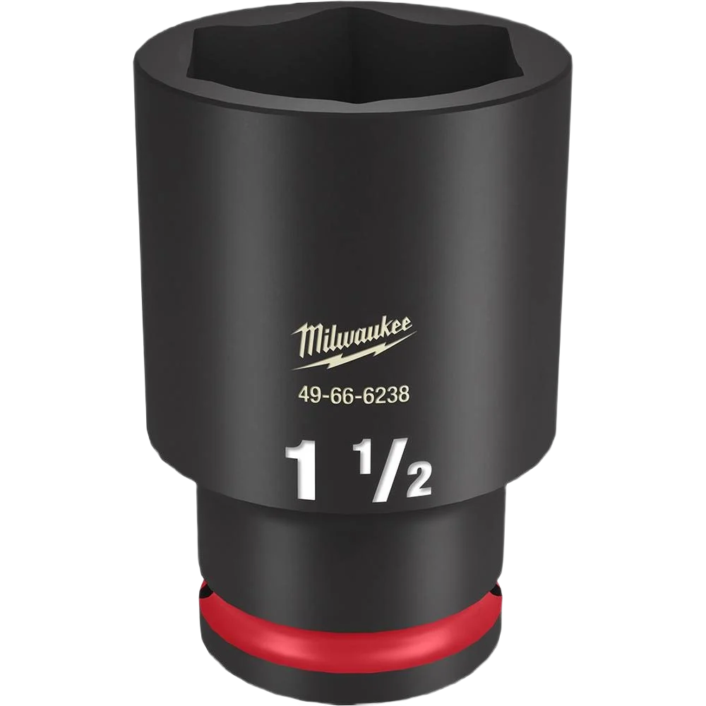 Natural Milwaukee SHOCKWAVE™ Impact Duty™ 1 2 Drive 1-1 2 Deep 6 Point Socket Versatile