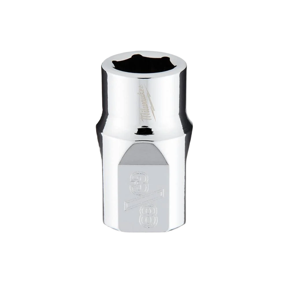 World-Class Milwaukee 3 8 Drive 3 8 Standard Socket w FOUR FLAT™ Sides User-Friendly