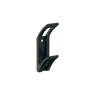 Crafted Amerock Avid Two Prong Matte Black Decorative Wall Hook Powerful