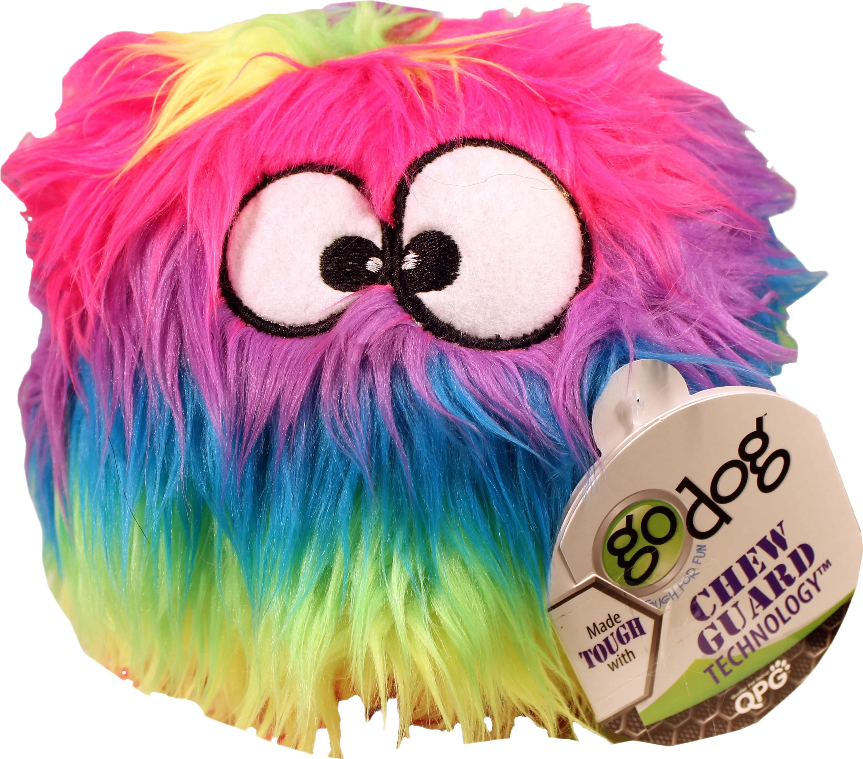 Top-Quality GoDog Large Rainbow Furballz Premium Material