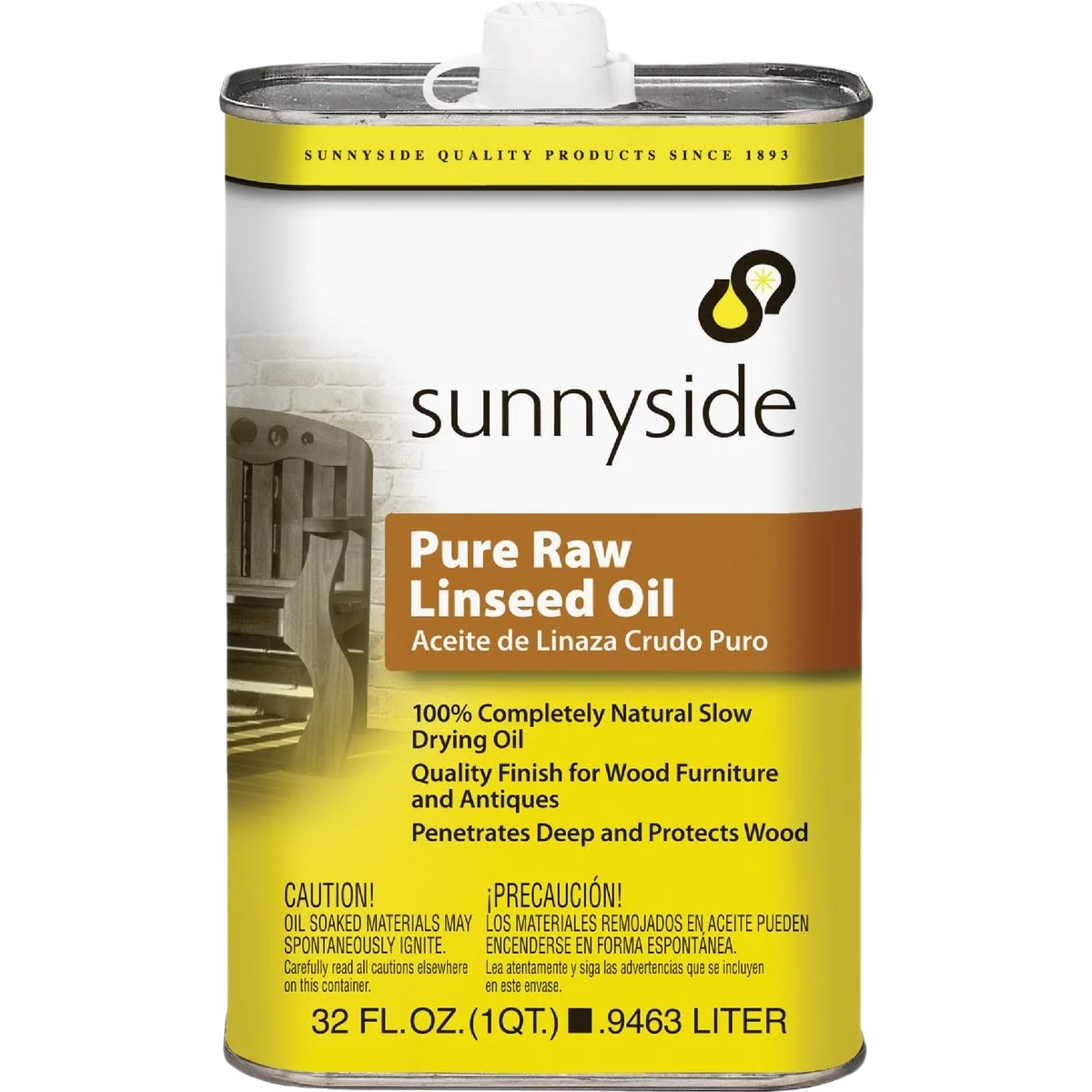 Excellent Sunnyside Pure Raw Linseed Oil 1 Quart Comfortable