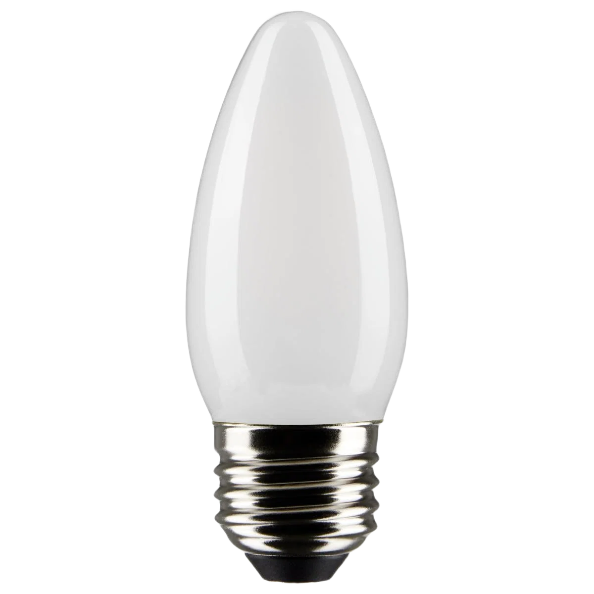 Practical Satco 4 Watt B11 Frost Cool White Medium Base Light Bulb Casual