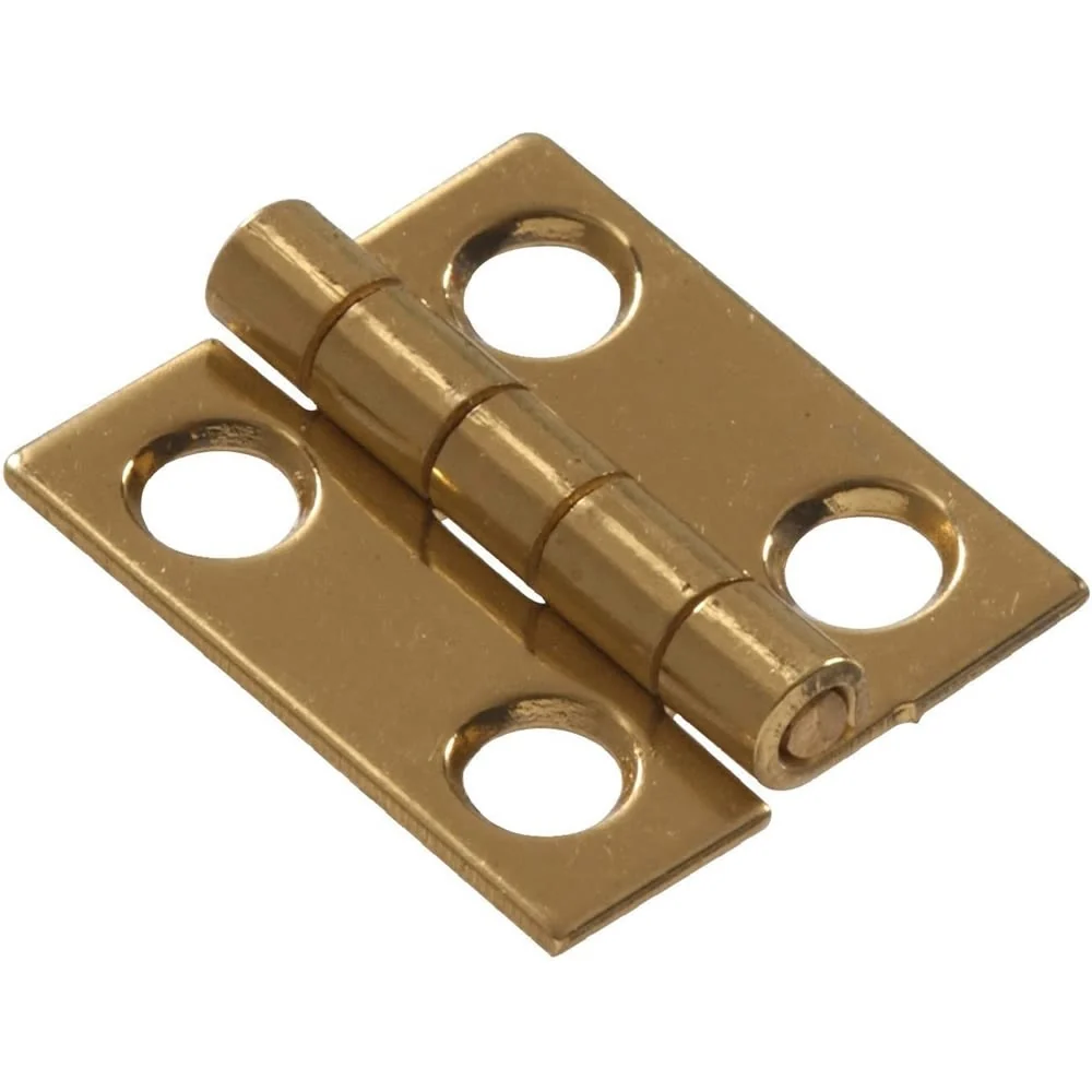 Superior Hillman Bright Brass Solid Brass Narrow Hinge 3 4 x 5 8 in. Clean