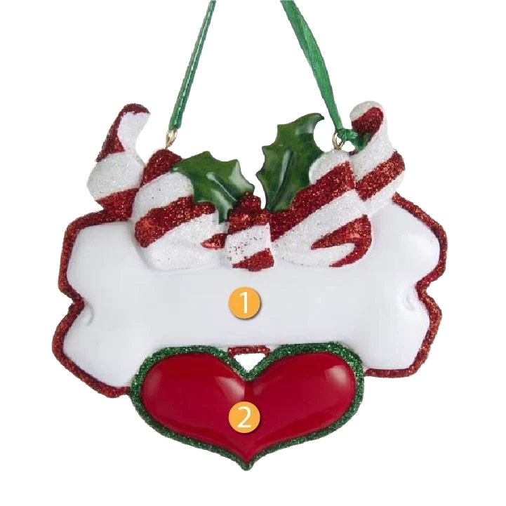 User-Friendly Kurt S. Adler Personalized Dog Bone Heart Ornament Enhanced