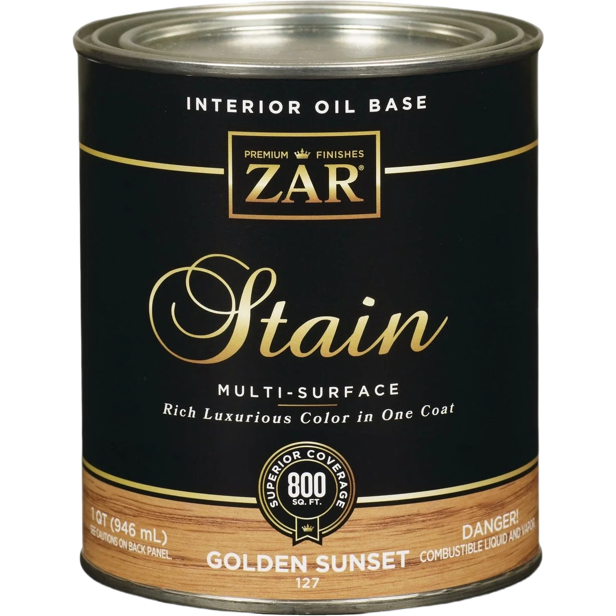 Elite ZAR® Interior Oil Base Golden Sunset Wood Stain 1 Quart Optimized