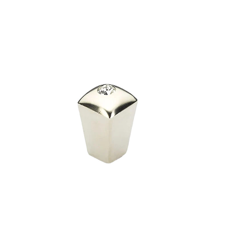Lightweight Schaub Skyevale Satin Nickel with Crystal Cabinet Knob 1 in. Classic