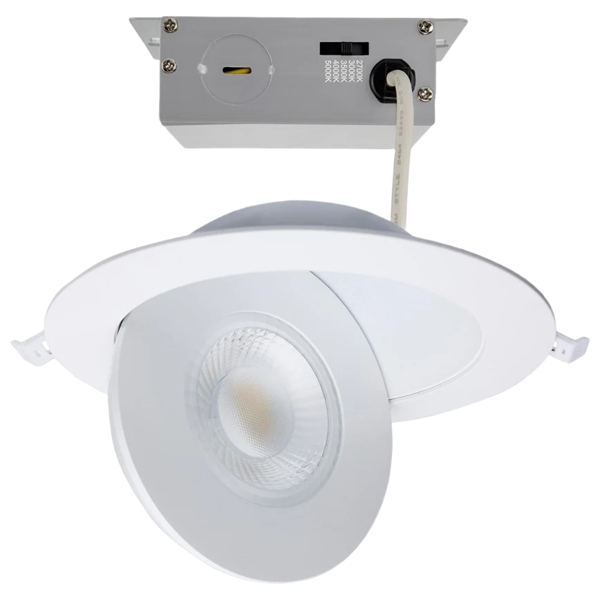 Long-Lasting Satco 15 Watt CCT Selectable LED 6 In. Direct Wire Downlight Professional