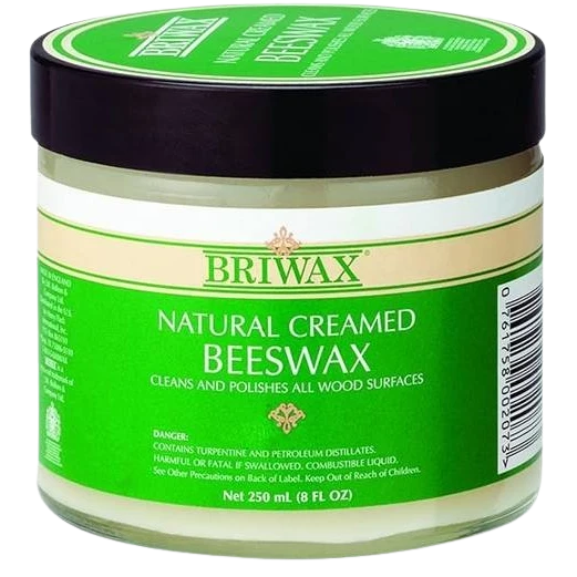 Premium Material Briwax Natural Creamed Beeswax 8 oz. Fine Crafted