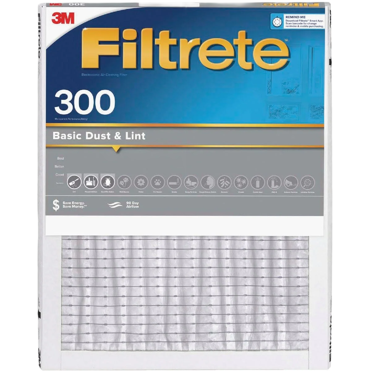 Original Design Filtretre Basic Dust and Lint 300 MPR Furnace Filter 16 in. x 25 in. x 1 in. Exclusive