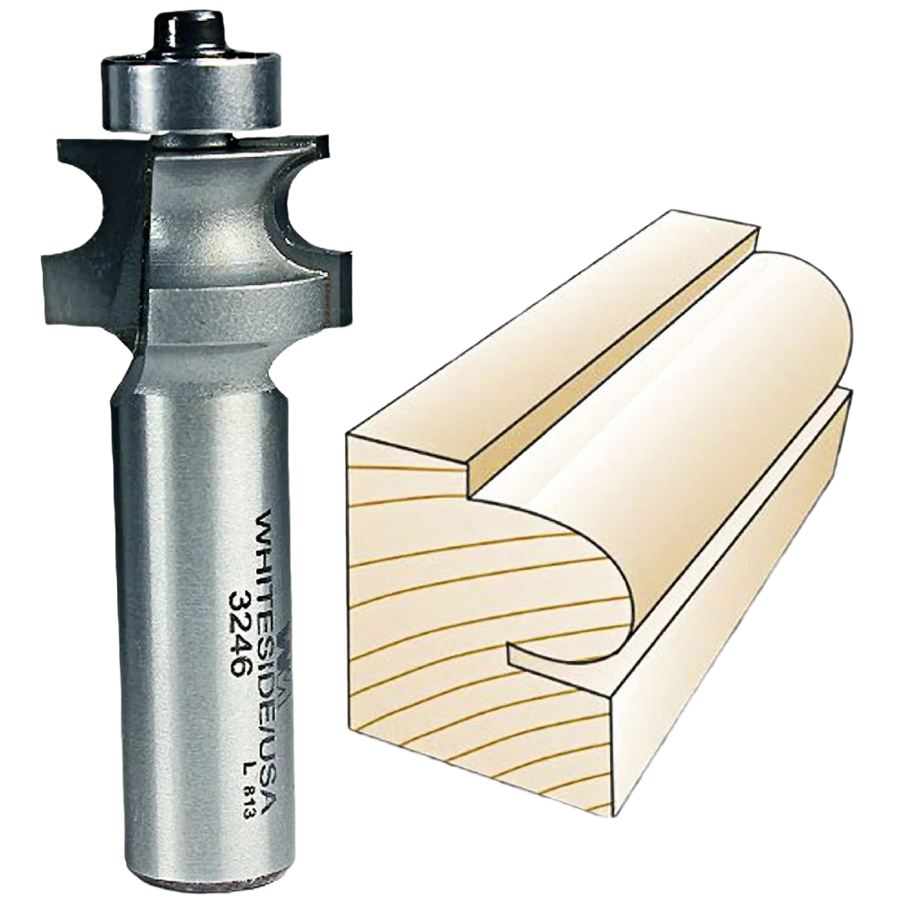 Verified Whiteside Edge Beading Bit 1 2 in. SH x 1 4 in. BD Premium Material