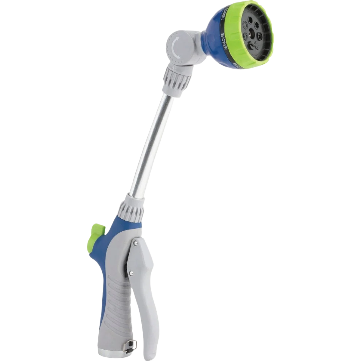 User-Friendly Garden 7-Pattern Water Wand with Front Trigger 16 in. Smart
