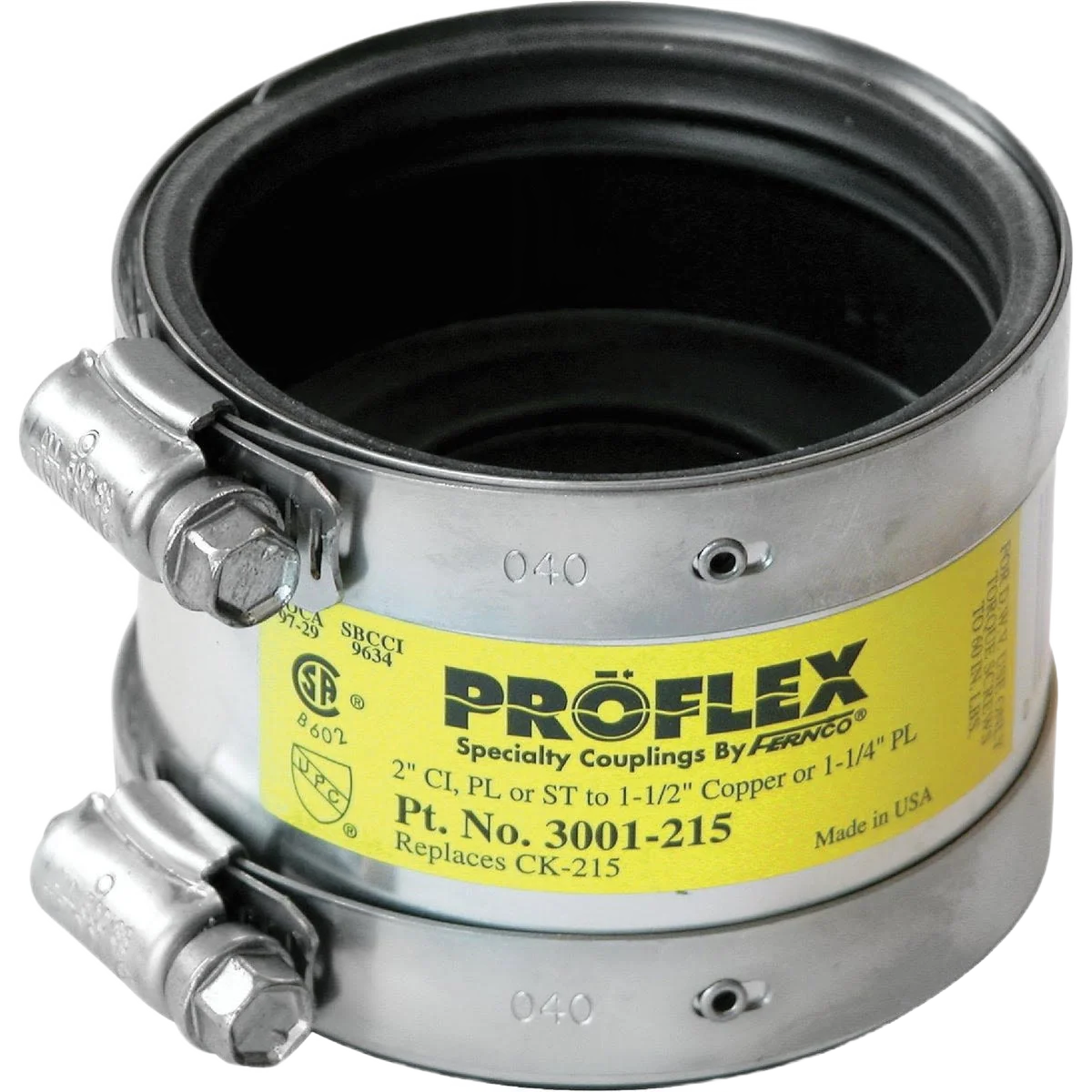 High-Quality Proflex 1-1 2 x 1-1 2 PVC Shielded Coupling Soft