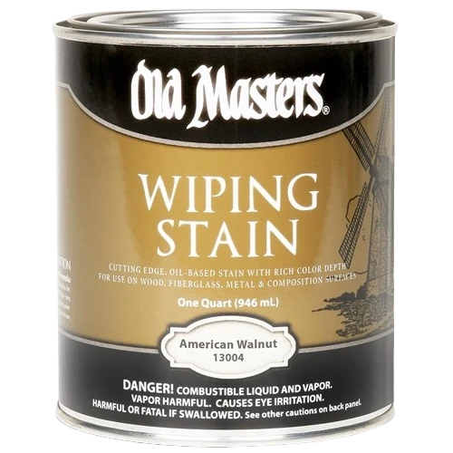 Fine Old Masters American Walnut Oil Base Wiping Stain 1 Quart Minimalist