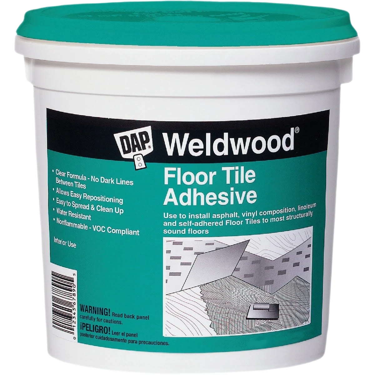 Fine Crafted DAP Weldwood Floor Tile Adhesive 1 qt. Official