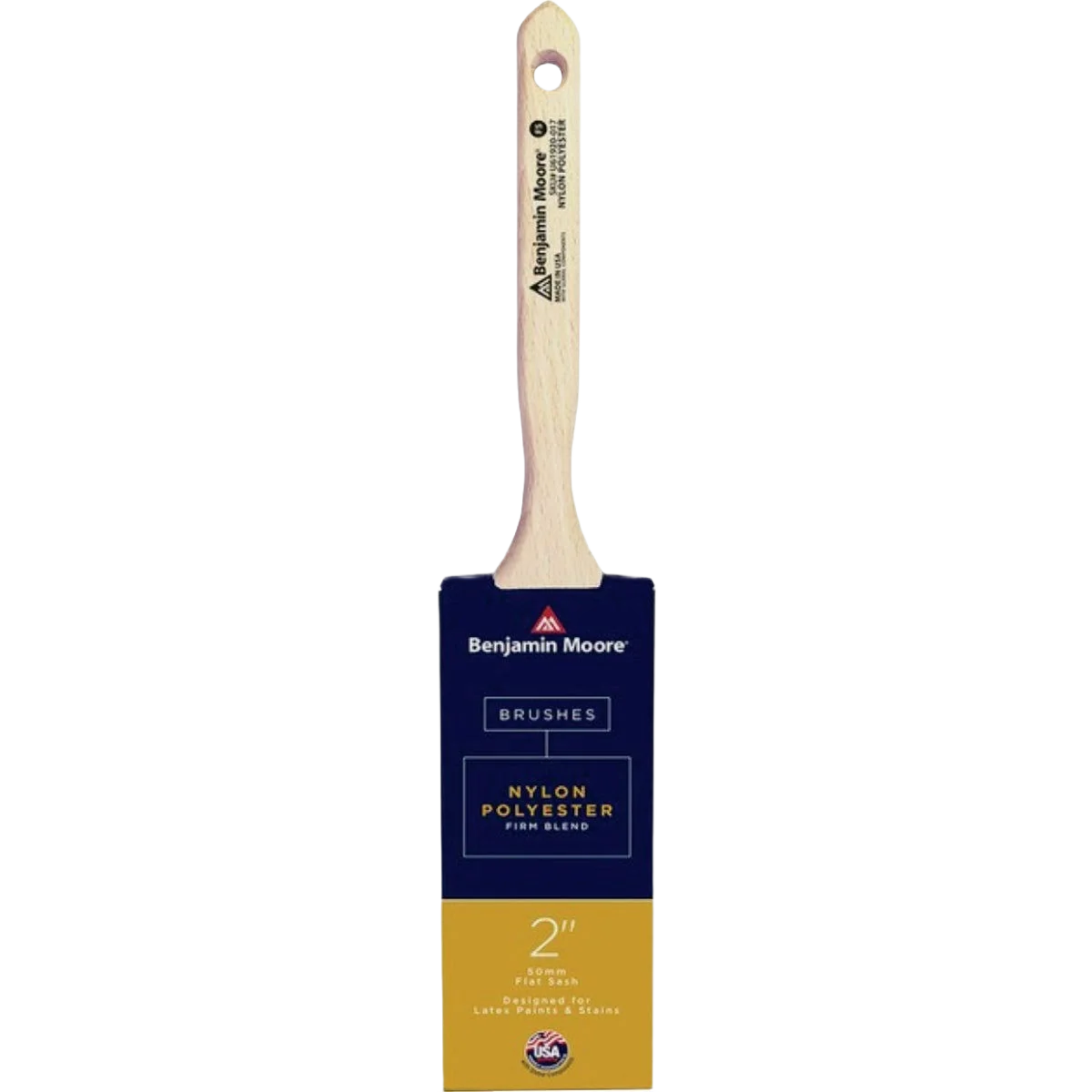 Expertly Made Benjamin Moore 2 Flat Sash Brush Artisan