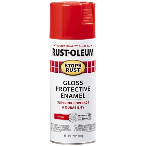 Fashionable Rust-Oleum Cherry Gloss Protective Enamel Spray Paint 12 oz. Convenient