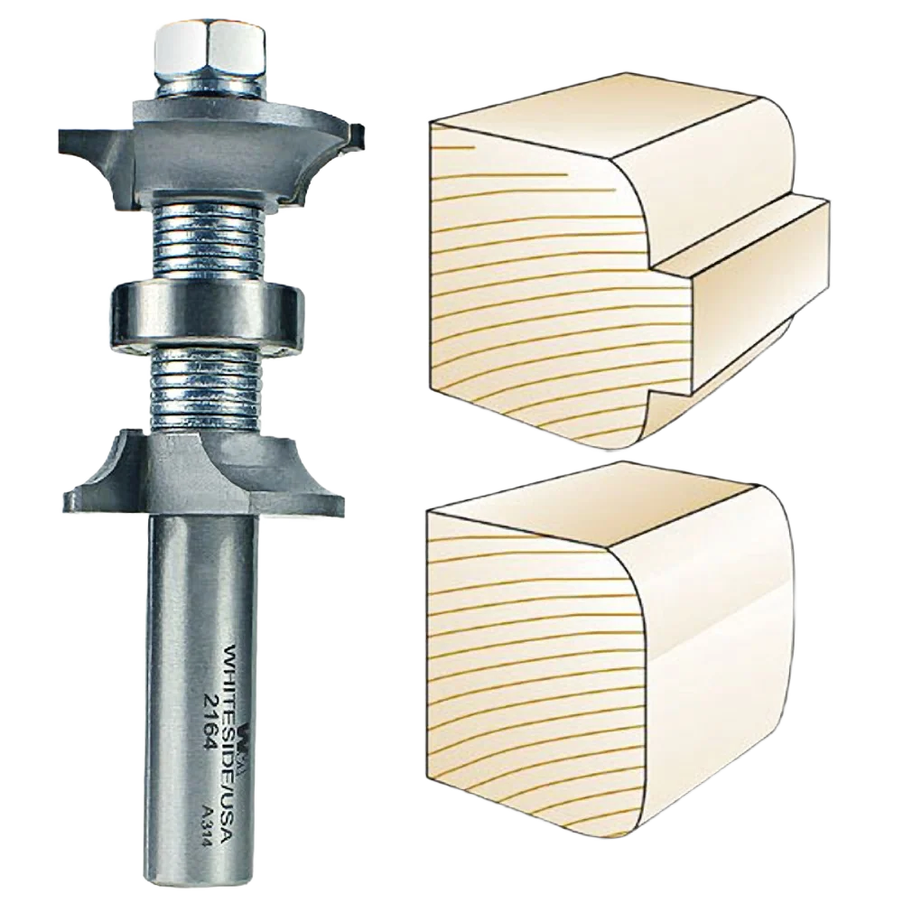 Proven Whiteside Double Roundover Bit 1 2 in. SH x 1 4 in. R Fine