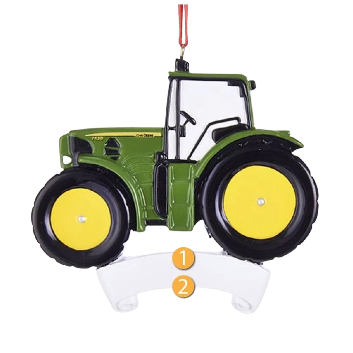 Proven Kurt S. Adler Personalized John Deere Tractor Ornament High-End
