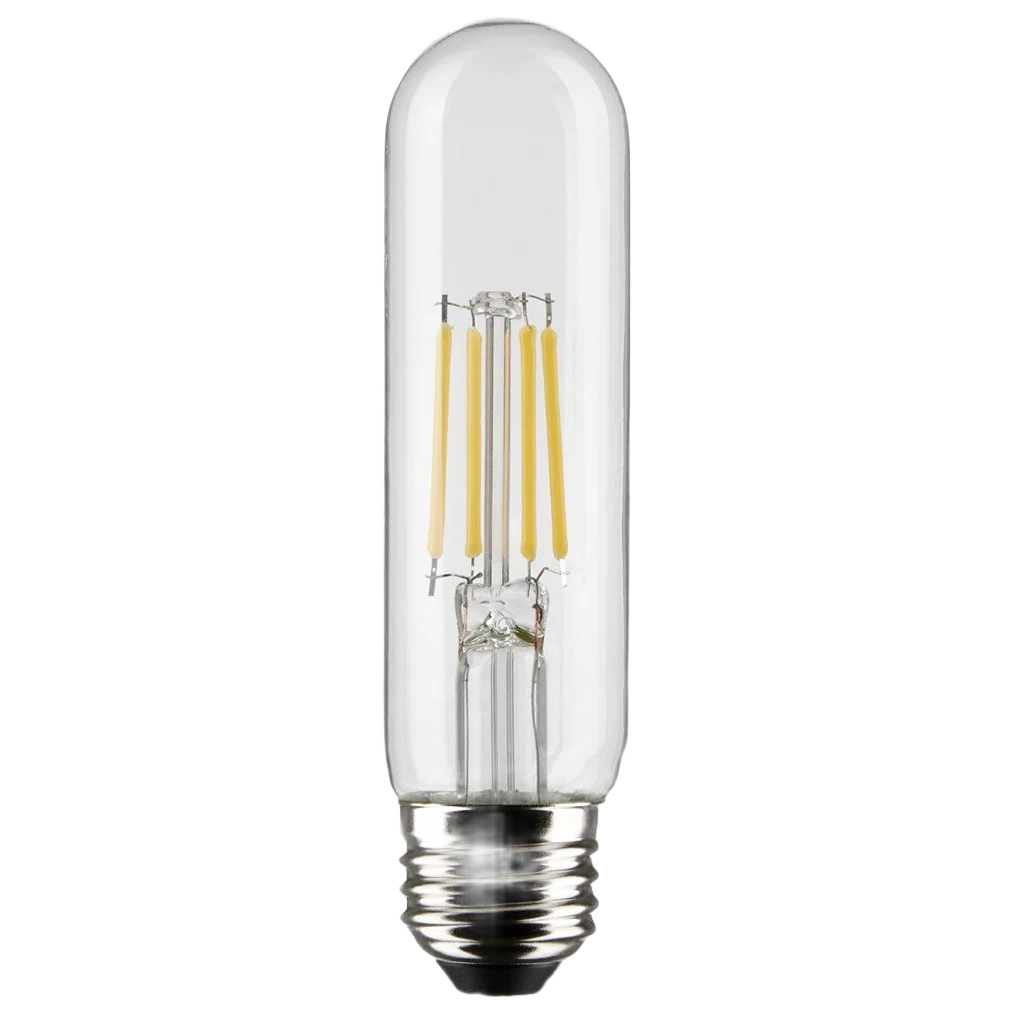 Flexible Satco 5.5 Watt T10 LED Clear Natural Light Medium Base Light Bulb Clean