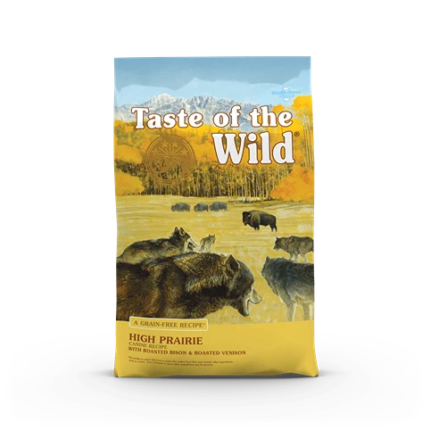 Enhanced Taste of The Wild High Prairie Bison Venison Canine Recipe Dry Dog Food 5 lb. Top-Quality